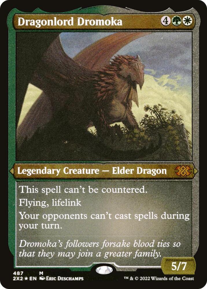 Dragonlord Dromoka (2X2) - Foil EtchedLightly Played