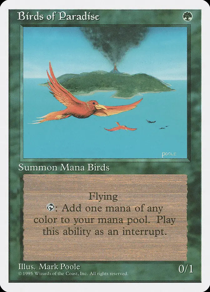 Birds of Paradise (4ED) - Heavily Played