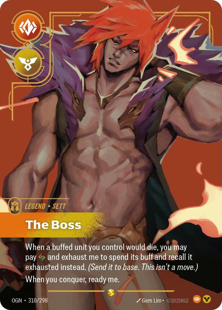 Sett The Boss OGN-310/298 (Overnumbered) - Lightly Played