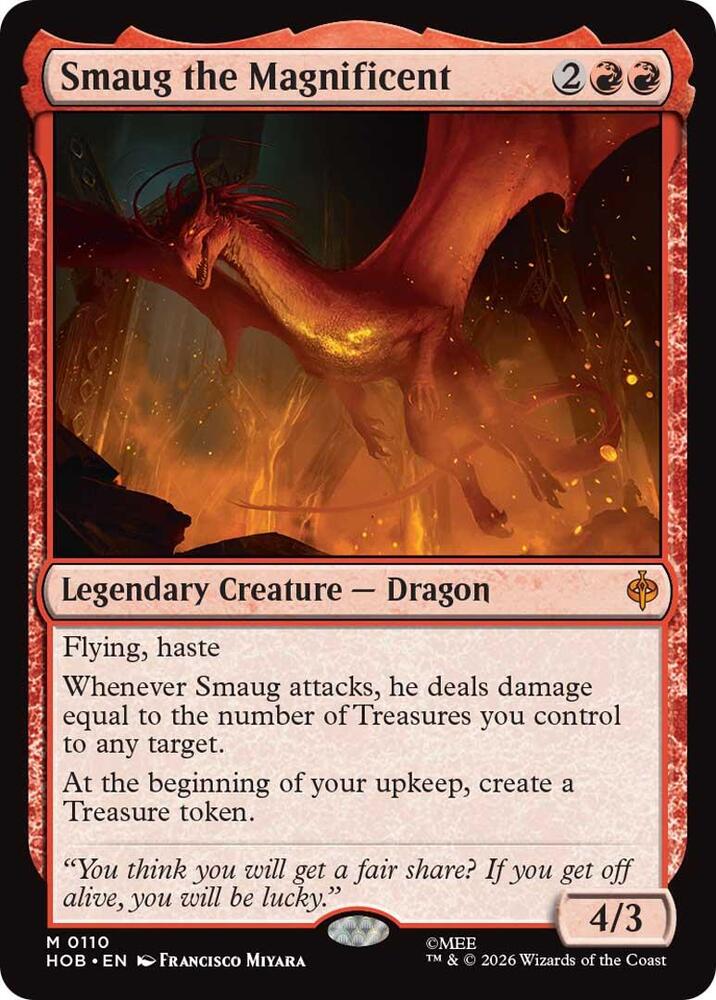 Smaug the Magnificent (HOB) - Lightly Played