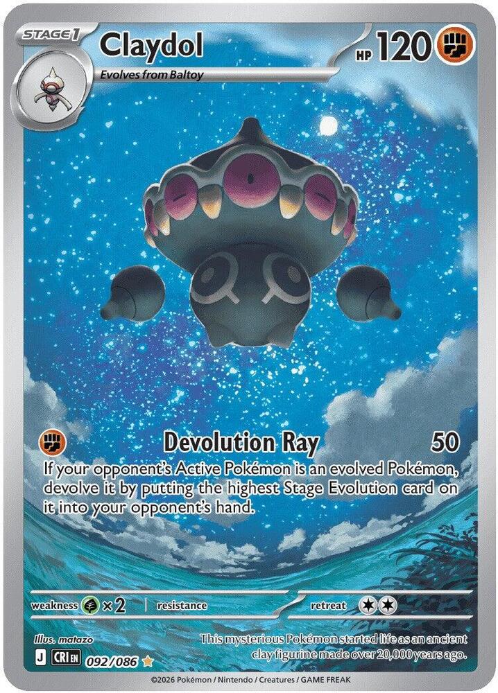 Claydol - 092/086 - Lightly Played
