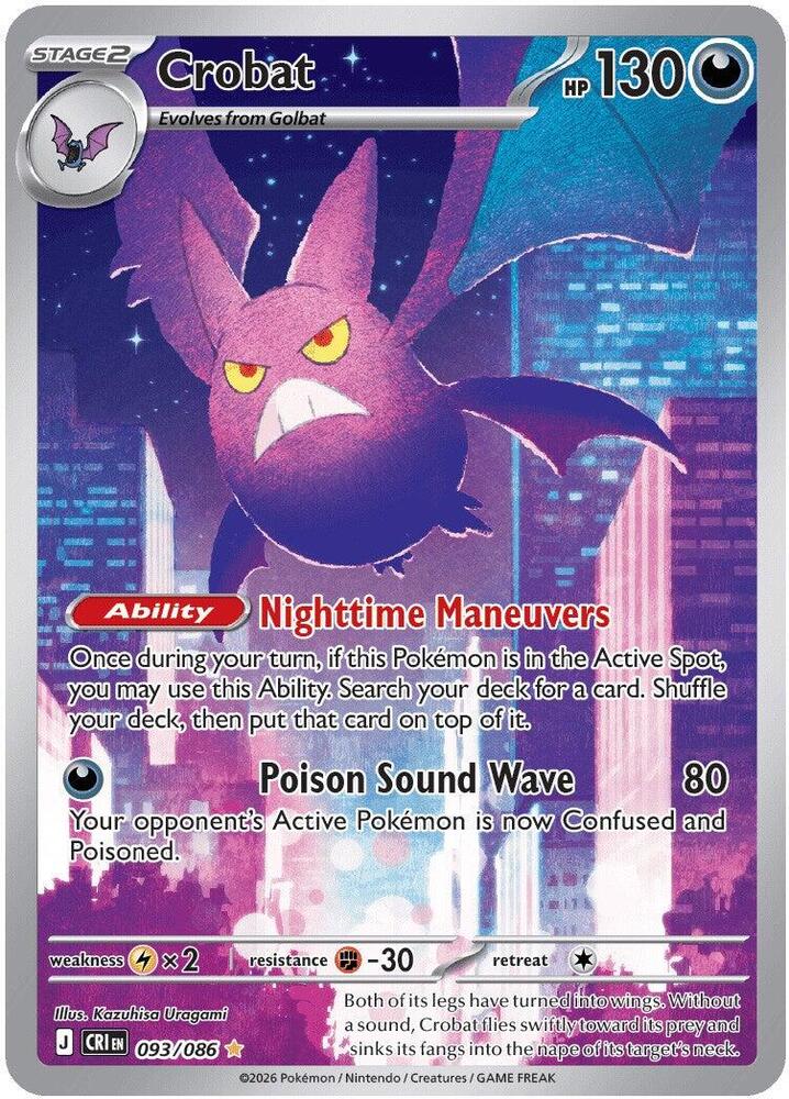 Crobat - 093/086 - Lightly Played