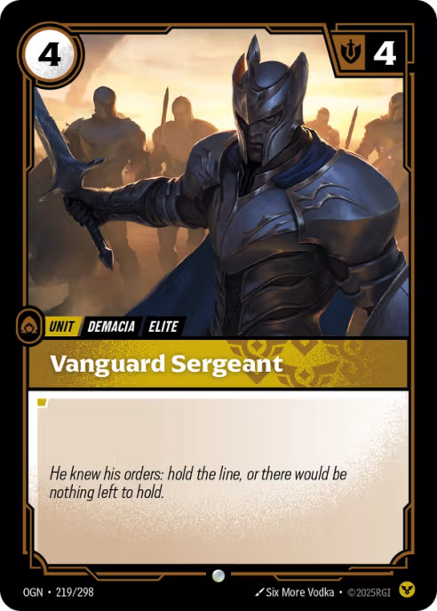 Vanguard Sergeant OGN-219/298