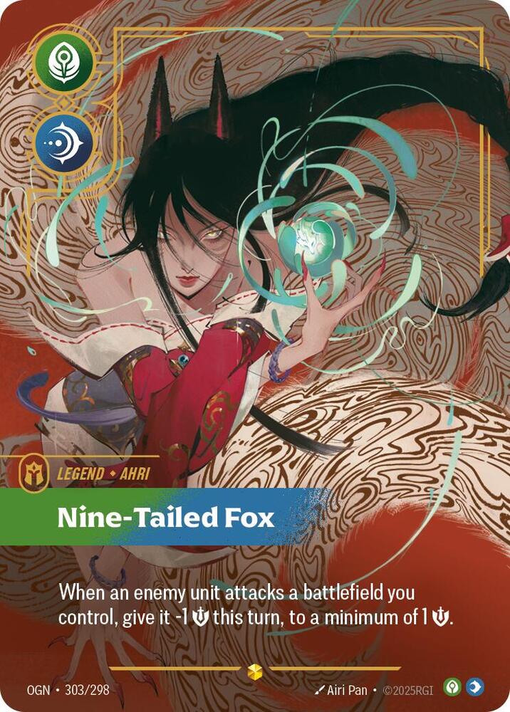 Ahri - Nine-Tailed Fox (Overnumbered) - Lightly Played