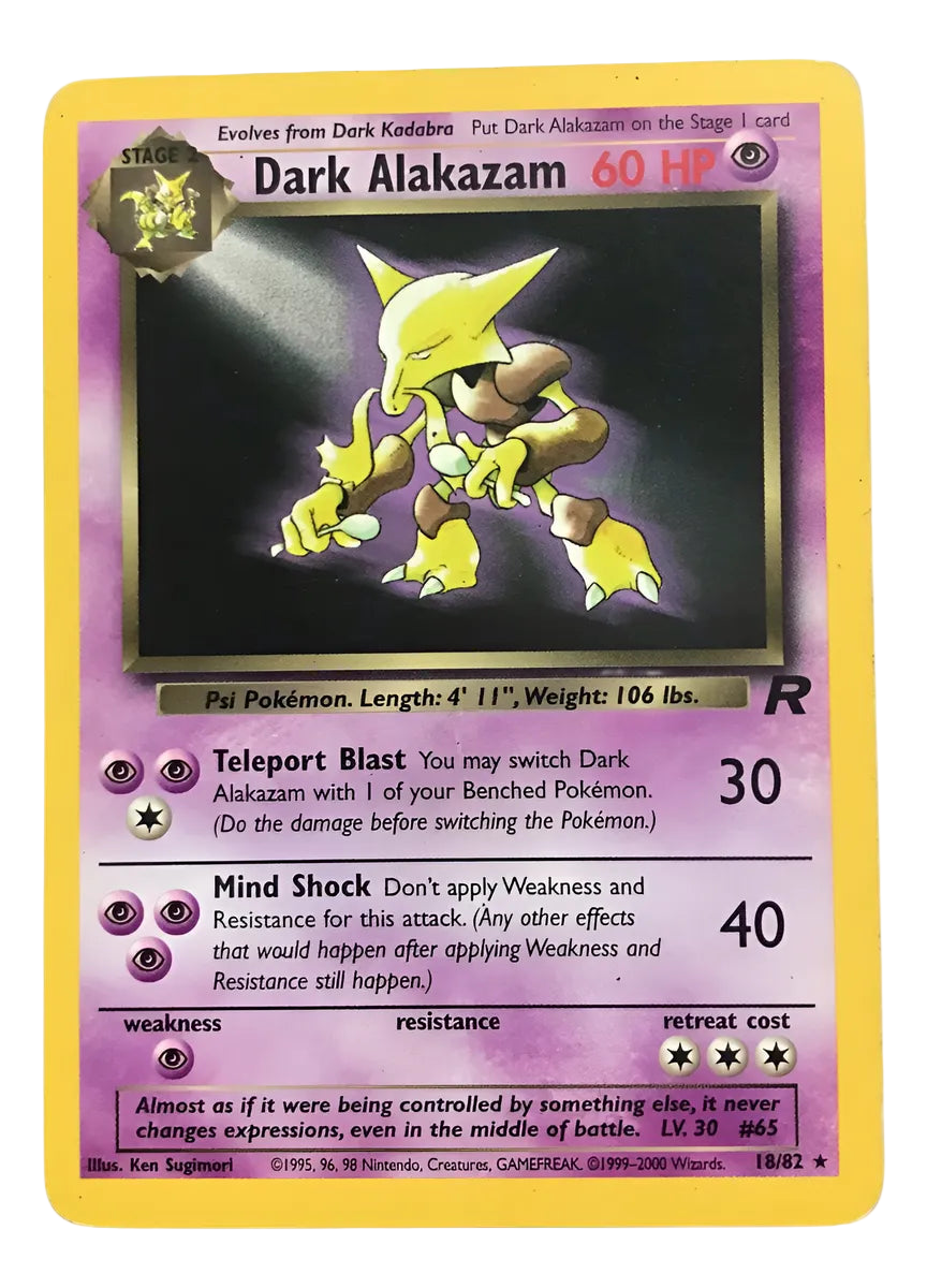 Dark Alakazam (18) - Heavily Played