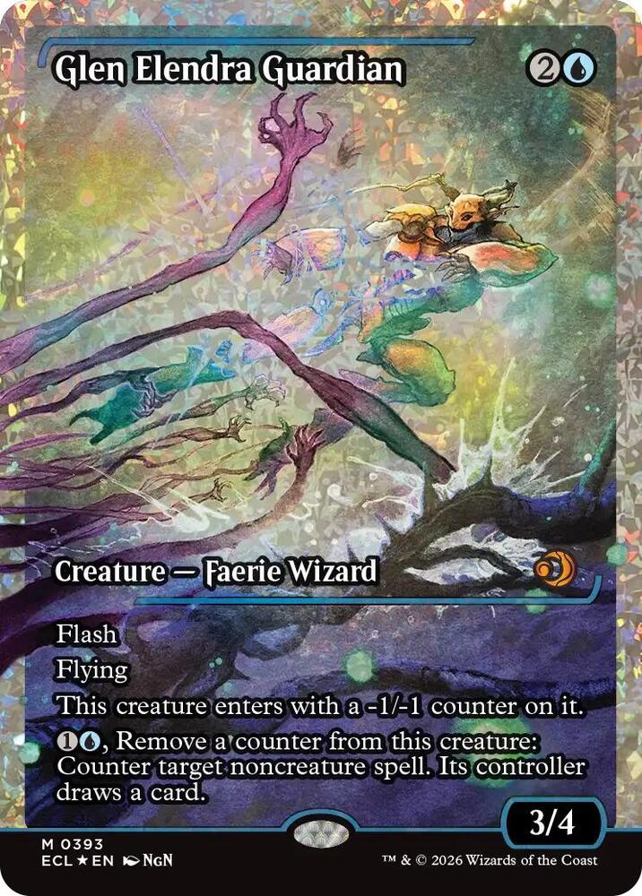 Glen Elendra Guardian (0393) (Showcase) (Fracture Foil) - Near Mint