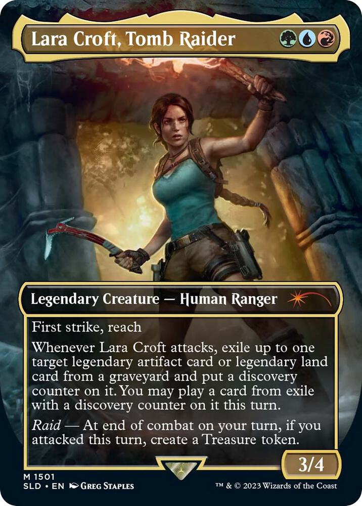 Lara Croft, Tomb Raider (Secret Lair) - Foil Lightly Played