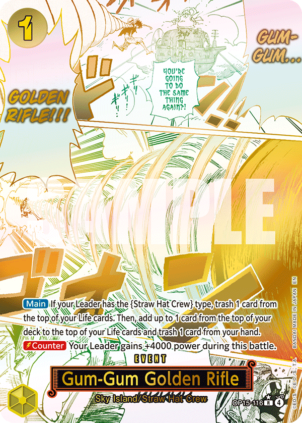 OP15-116 | R | EVENT Gum-Gum Golden Rifle