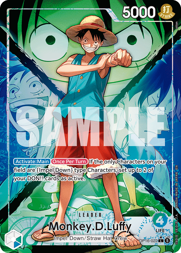 OP16-022 | L | LEADER Monkey.D.Luffy (Alternate Art)