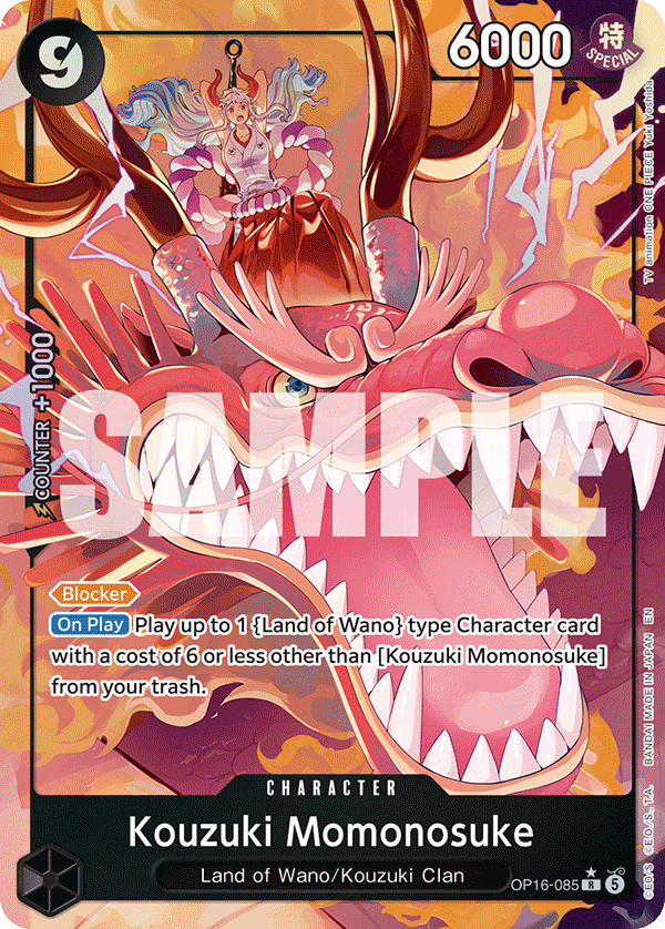 OP16-085 | R | CHARACTER Kouzuki Momonosuke (Alternate Art)