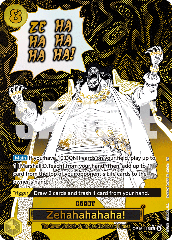 OP16-116 | R | EVENT Zehahahahaha! (Alternate Art)