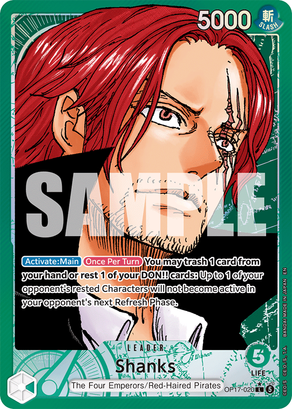 OP17-020 | L | LEADER Shanks (Alternate Art)