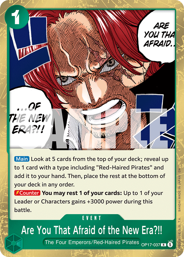 OP17-037 | R | EVENT Are You That Afraid of the New Era?!!