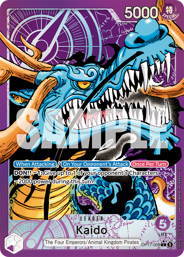 OP17-058 | L | LEADER Kaido (Alternate Art)