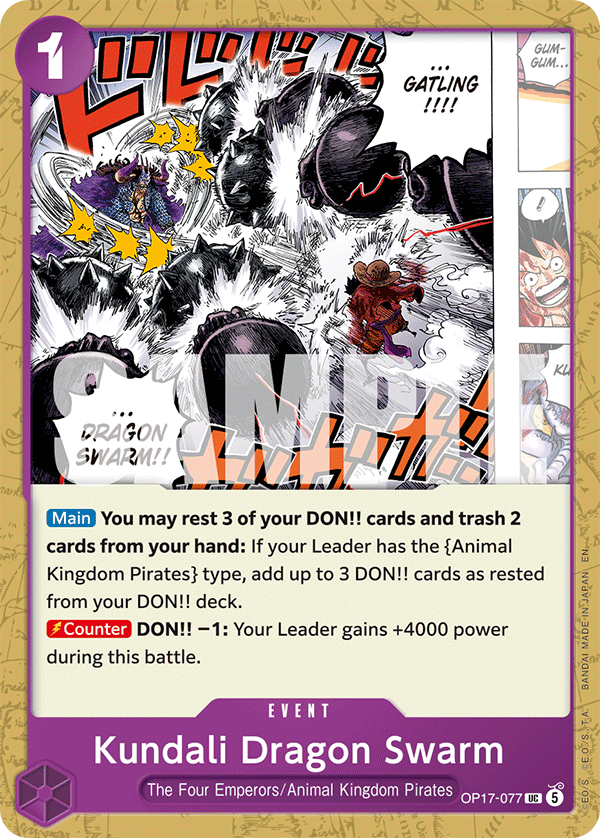 OP17-077 | UC | EVENT Kundali Dragon Swarm