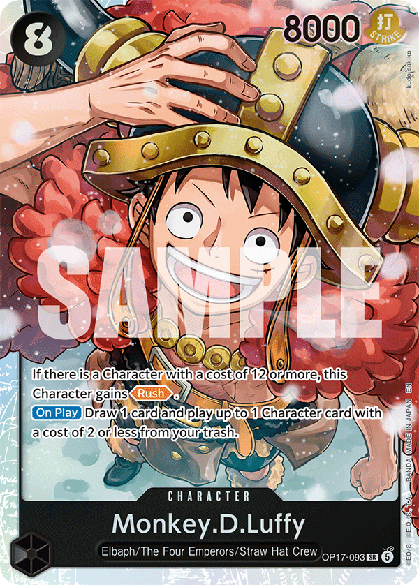 OP17-093 | SR | CHARACTER Monkey.D.Luffy