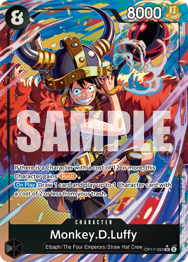 OP17-093 | SR | CHARACTER Monkey.D.Luffy (Alternate Art)