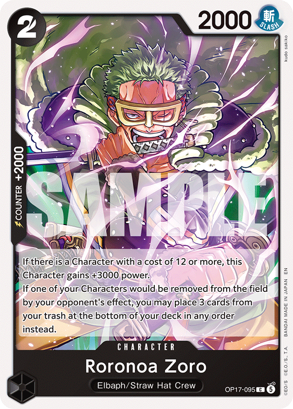 OP17-095 | C | CHARACTER Roronoa Zoro