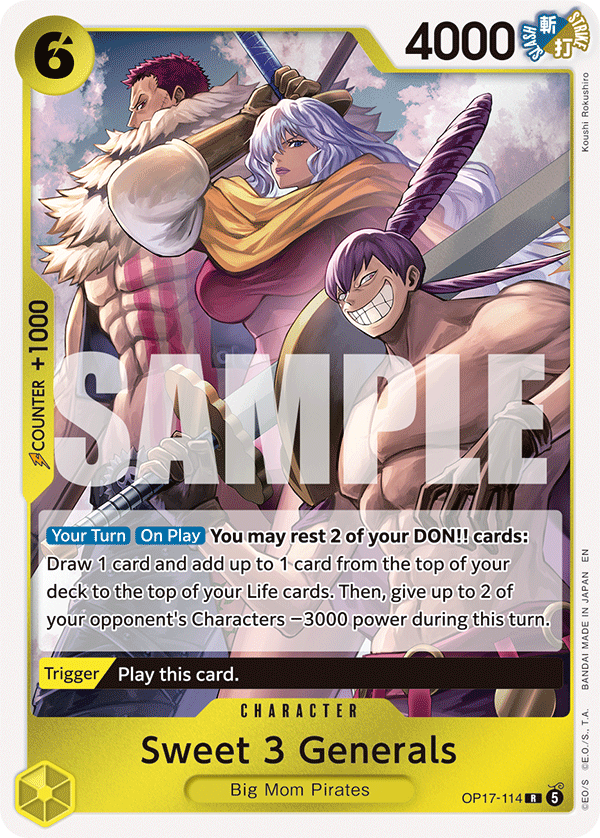 OP17-114 | R | CHARACTER Sweet 3 Generals