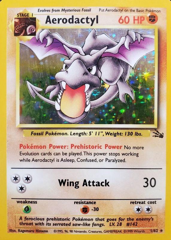 Aerodactyl FO 1/62 - Moderately Played