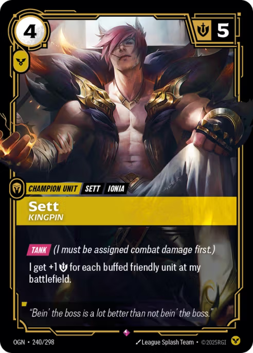 Sett, Kingpin OGN-240/298
