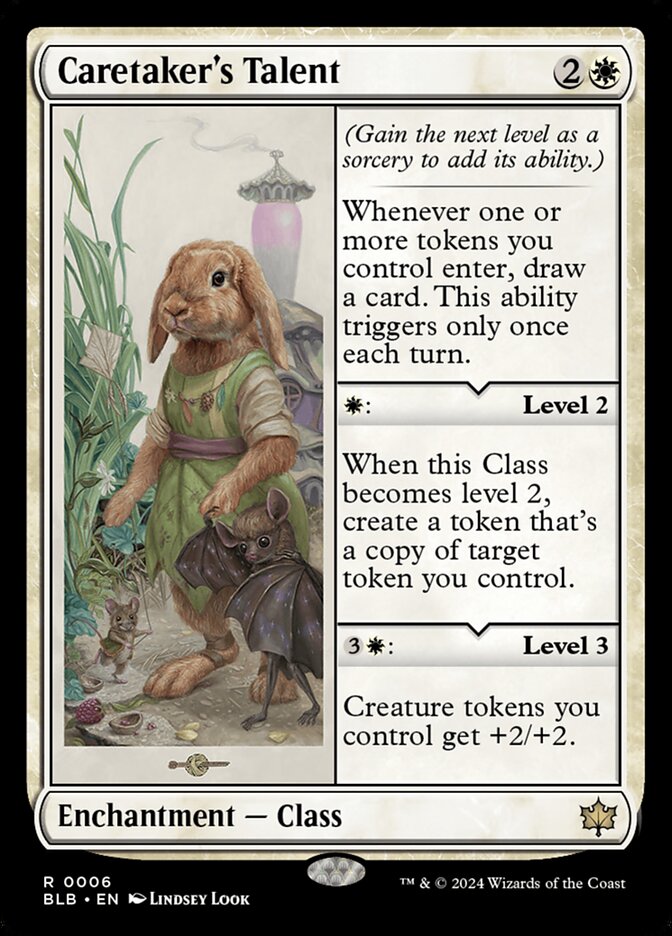 Caretaker's Talent - Foil Lightly Played