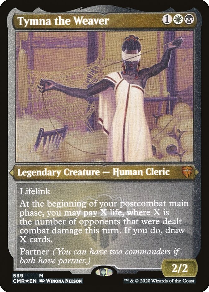 Tymna the Weaver (Foil Etched) - Lightly Played