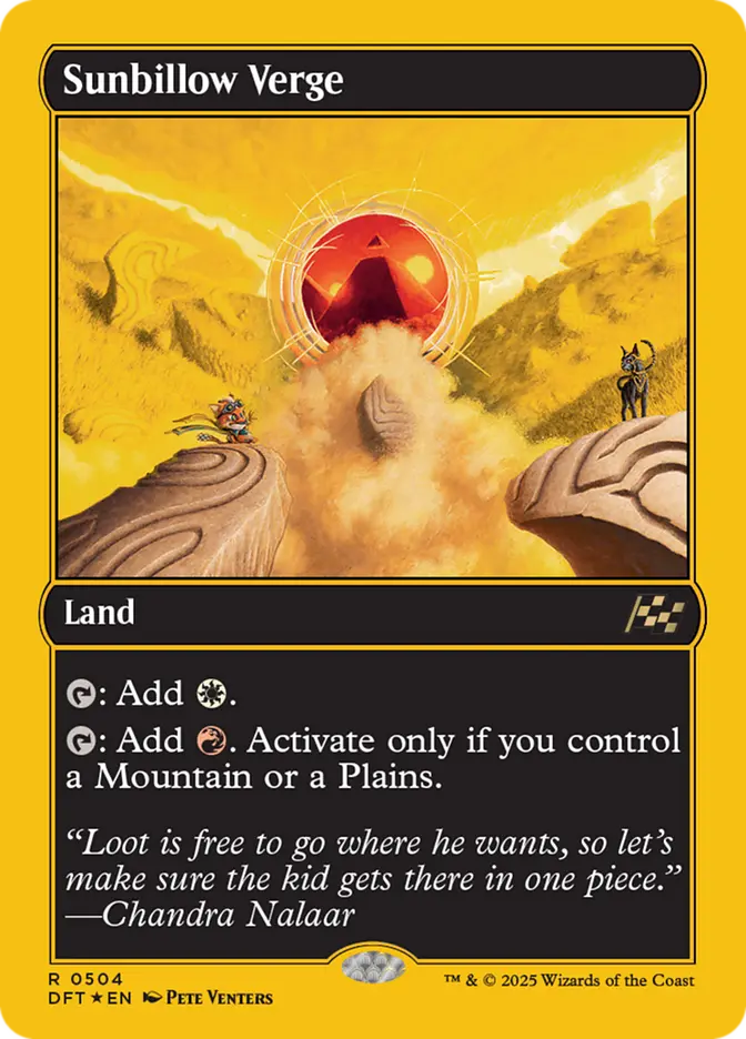 Sunbillow Verge (First-Place Foil) - Lightly Played