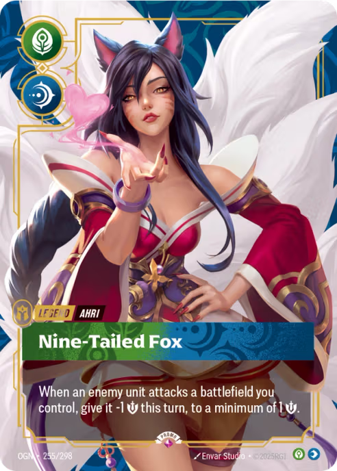 Ahri - Nine-Tailed Fox OGN-255/298