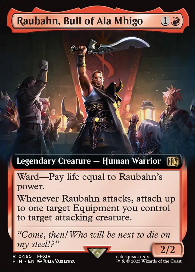 Raubahn, Bull of Ala Mhigo - Foil Lightly Played