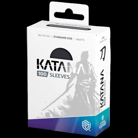Katana 100 Sleeves - Obsidian Shard