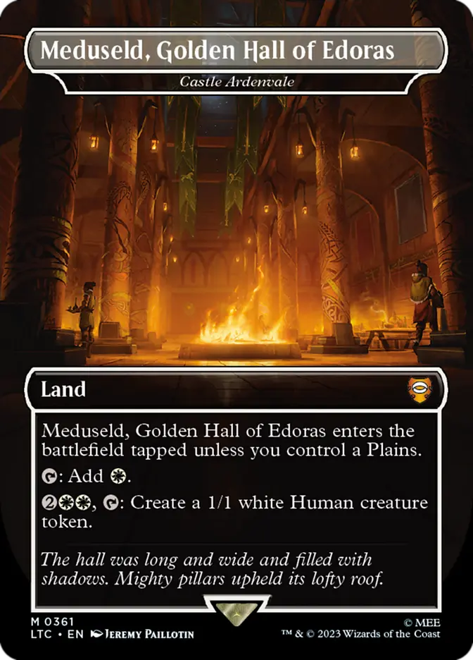Meduseld, Golden Hall of Edoras (LTC) - foil Lightly Played