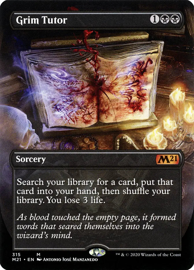 Grim Tutor (M21) (Alternate Art) - Lightly Played