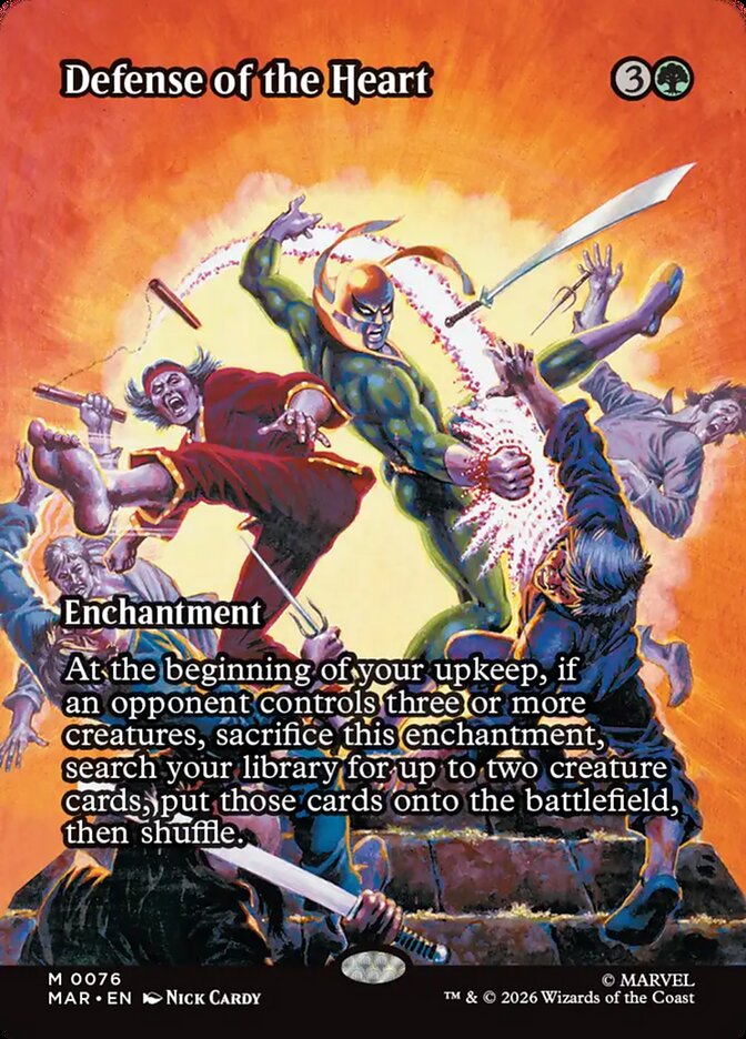Defense of the Heart (Borderless) - Foil Lightly Played