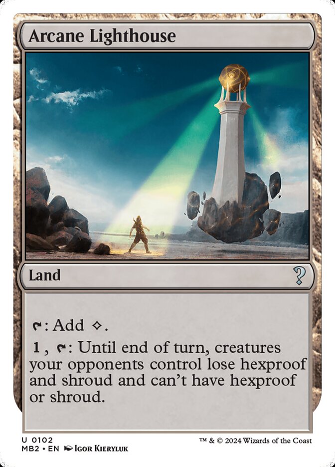 Arcane Lighthouse (White Border) - Lightly Played