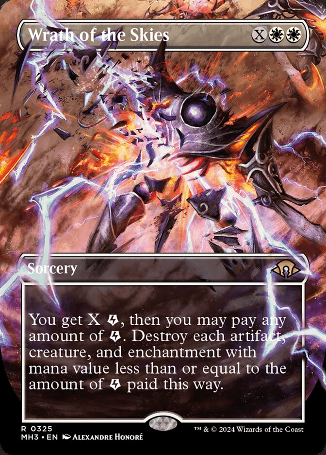 Wrath of the Skies (Borderless) - Lightly Played