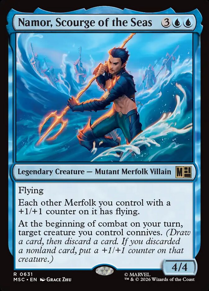 Namor, Scourge of the Seas - Foil Lightly Played