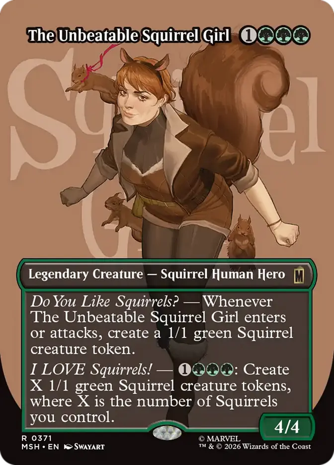 The Unbeatable Squirrel Girl (Borderless) - Lightly Played