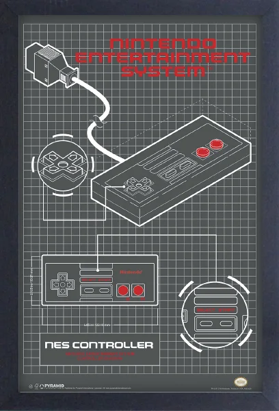 NES Controller Diagram - Gel Coat