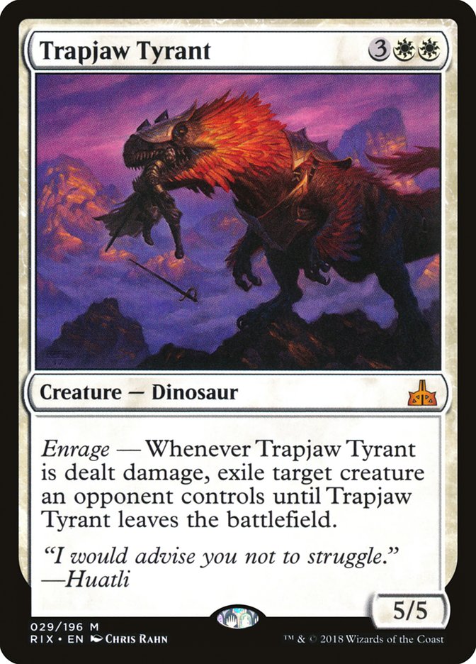 Trapjaw Tyrant - Foil Lightly Played