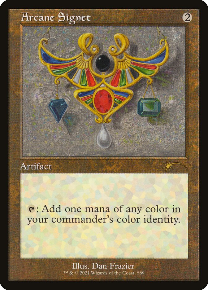 Arcane Signet - Foil Etched Lightly Played
