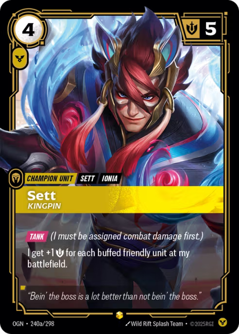 Sett, Kingpin  OGN-240a/298