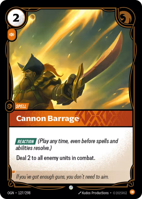 Cannon Barrage  OGN-127/298