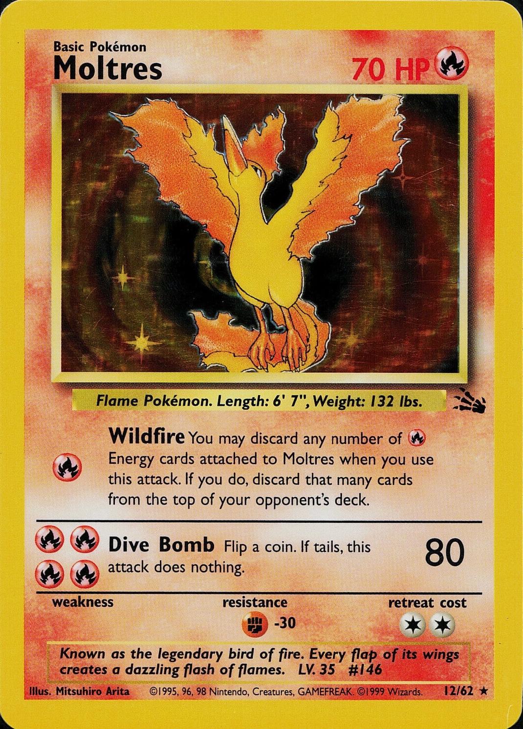 Moltres FO 12/62 - Lightly Played