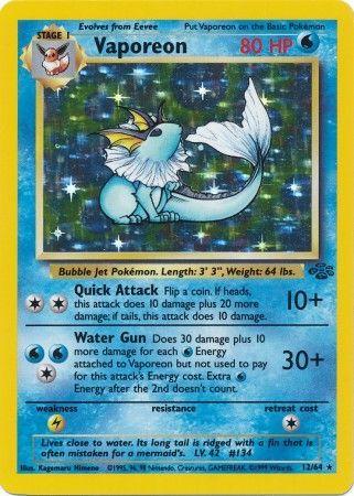 Vaporeon JU 12/64 - Moderately Played