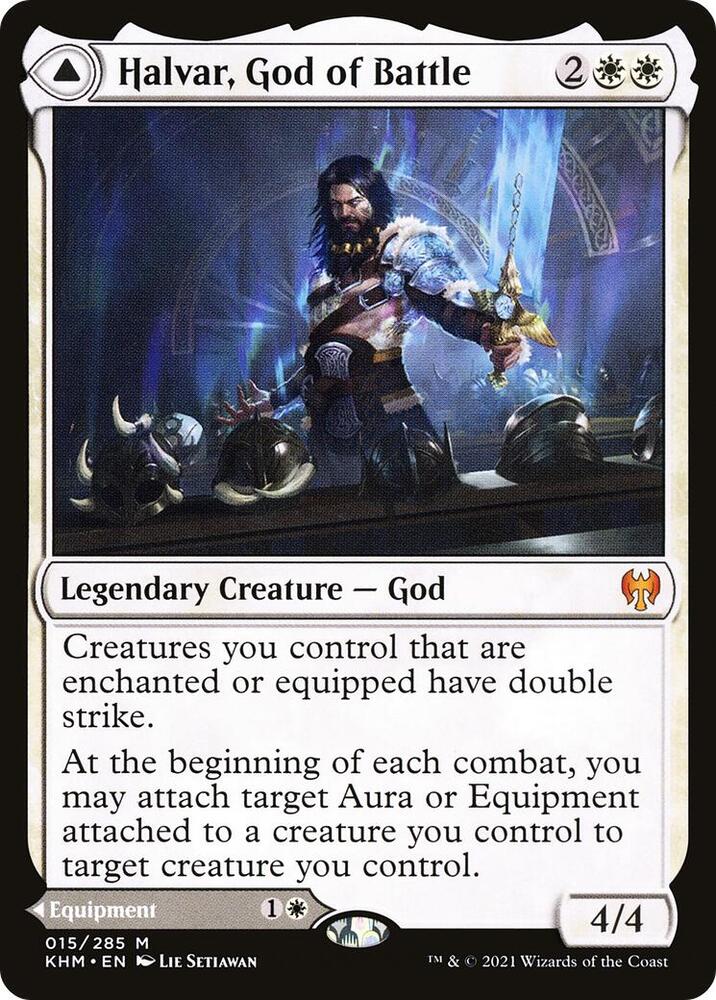 Halvar, God of Battle - Kaldheim (KHM)- Lightly Played