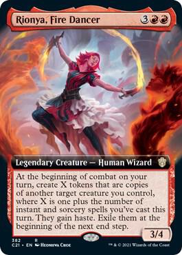 Rionya, Fire Dancer (C21) - Foil Lightly Played