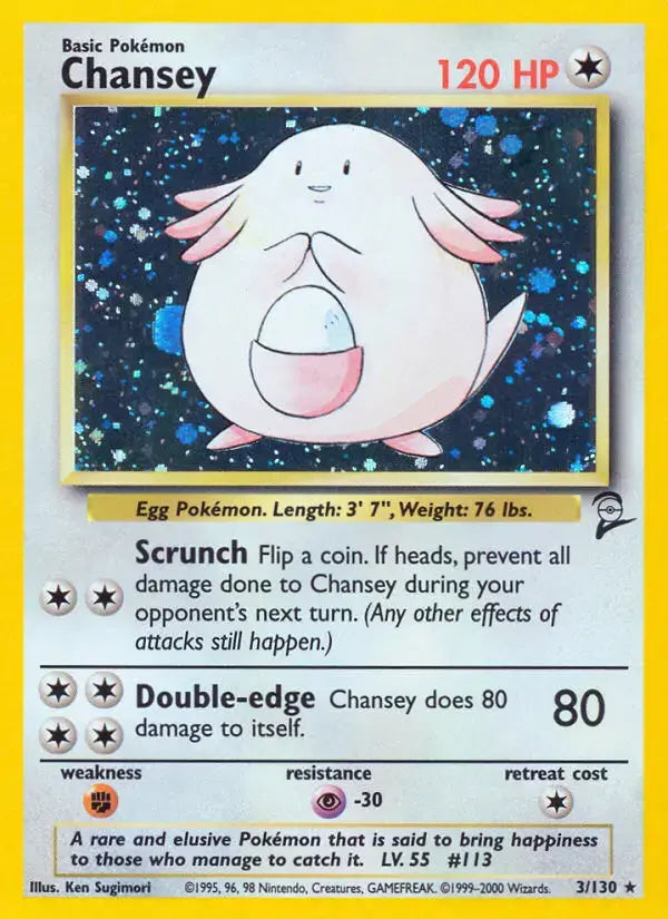 Chansey B2 3/130 - Moderately Played