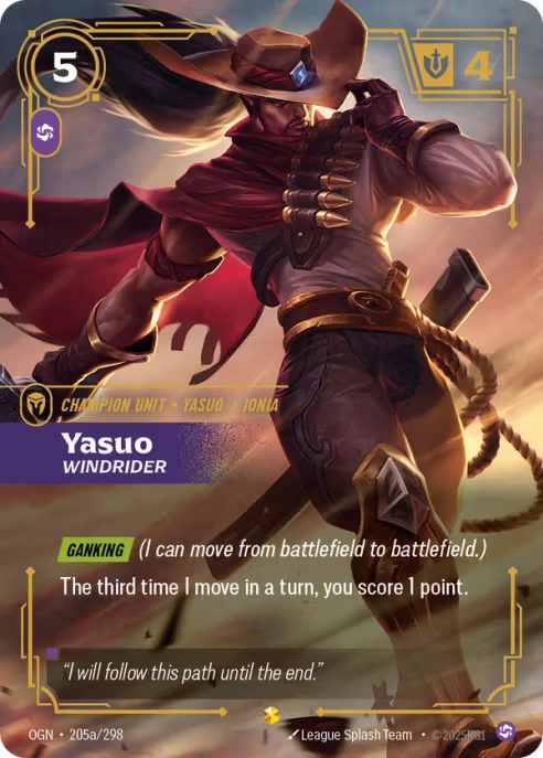 Yasuo, Windrider  OGN-205a/298