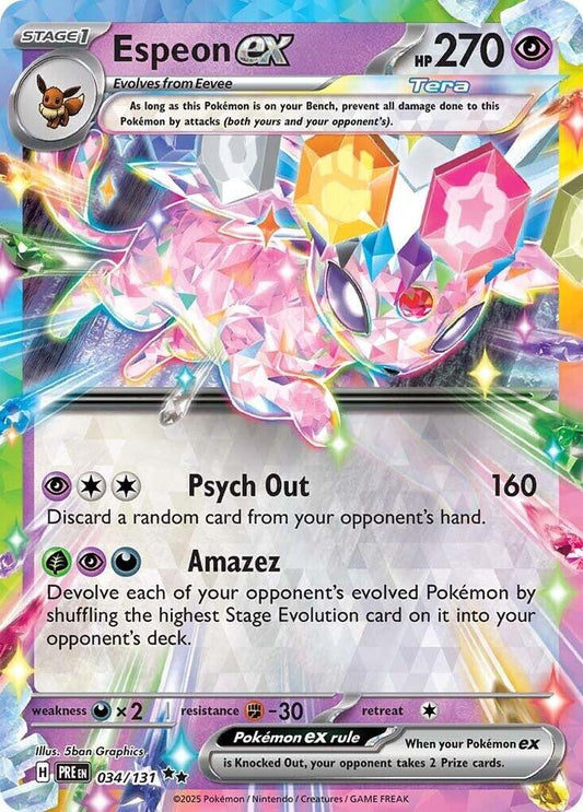 Espeon ex PRE 034/131 - Lightly Played